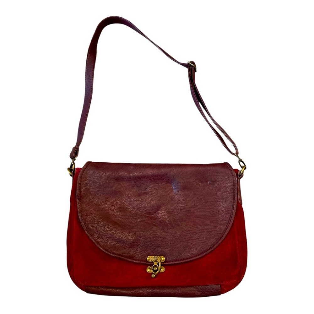 Limited Edition Target Shoulder Bag with Adjustable Strap and Gold Clasp